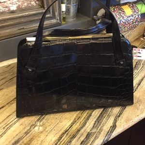 Frame style leather purse